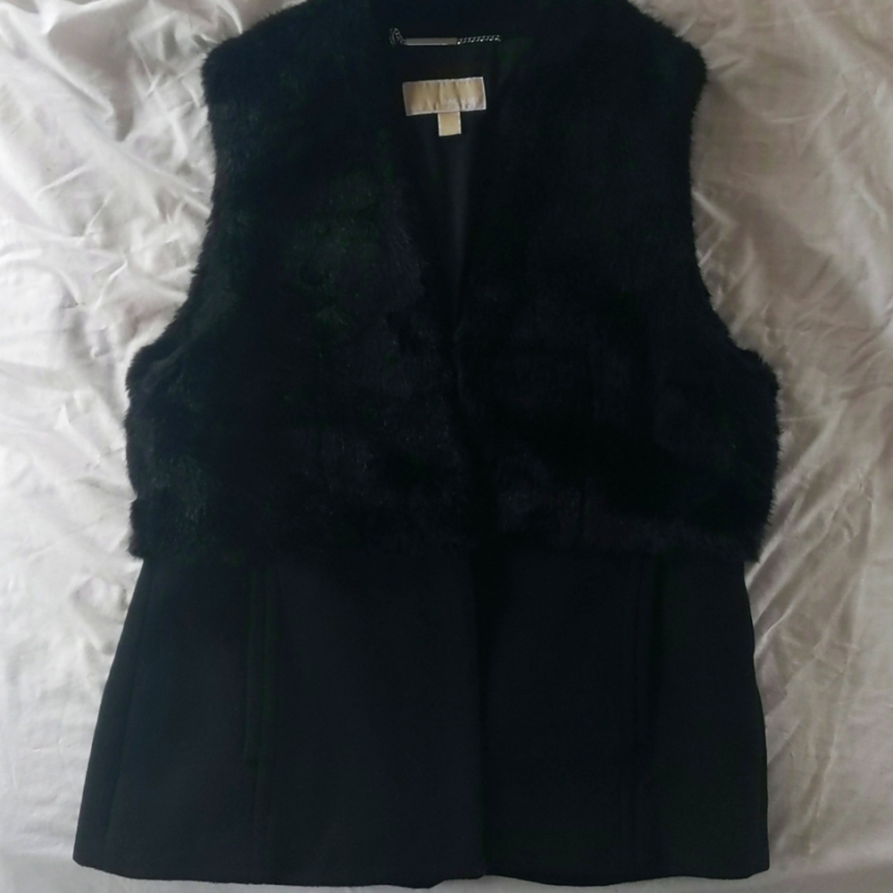 Faux fur vest
